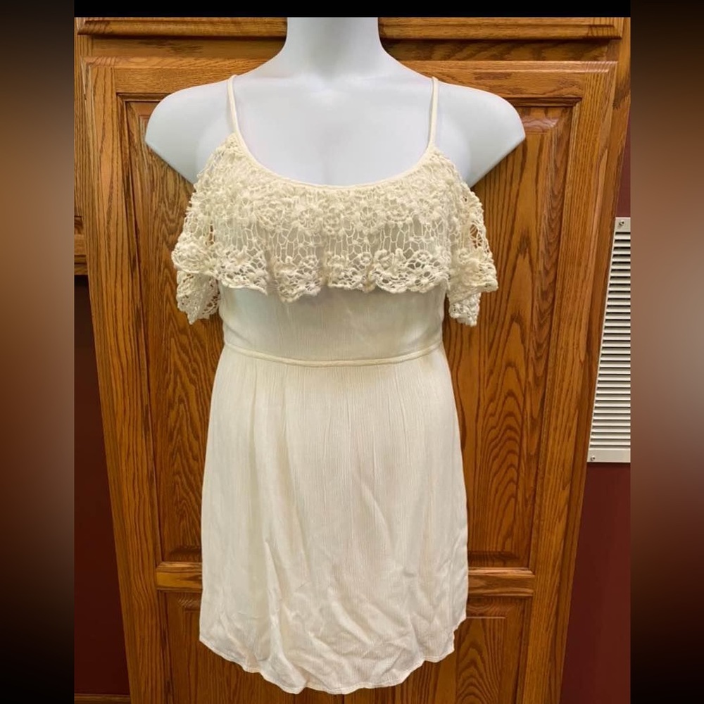 NWT Abercrombie & Fitch Off White Summer Dress, Size Large